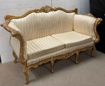 A Baroque style sofa (H116cm W170cm D80cm)