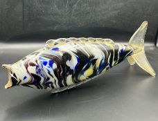 A glass 1960's fish (W42cm)