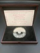 Celebrating the royal baby HRH Princess Charlotte of Cambridge Guernsey silver 5oz coin 144/250