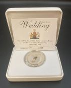 The Royal Mint The Royal Wedding Prince William and Catherine Middleton No 2828 £5 silver coin,