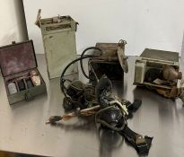 A selection of telephone possibly military