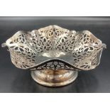A pierced silver bowl by Roberts & Belk, hallmarked for Sheffield 1970 (Approximate Total Weight