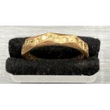 A 9ct gold ring (Total Approximate Weight 2.3g)