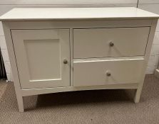 An IKEA low cabinet with cupboard and two drawers to side (100cm x 41cm x 72cm)