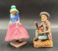 A Royal Doulton figure 'Pantalettes' and one other china figure