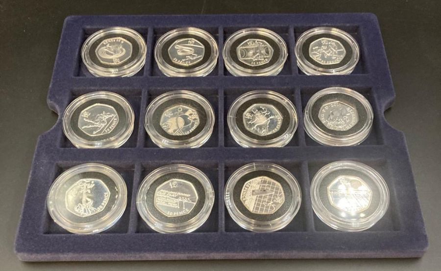 The Westminster Mint Silver proof 50p complete set for the 2012 Olympics - Bild 5 aus 8