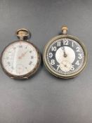A Pair of AF silver pocket watches