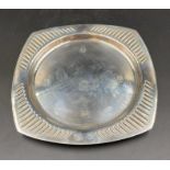 A silver pin dish (107g) by the Royal Irish Silver Co, hallmarked for Sheffield 1973
