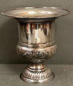 A silver plate champagne bucket