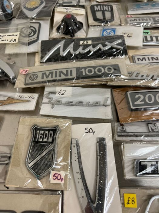 A large selection of motor memorabilia including badges, mini door handles, winders, Morris 8 - Image 3 of 18