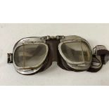 A pair of vintage Halcyon driving goggle