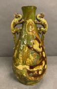 A CH Brennan two handled vase, signed and dated to base AF