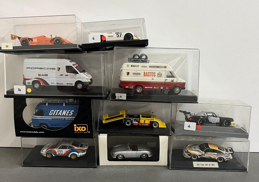 Ten service diecast vehicles and other models