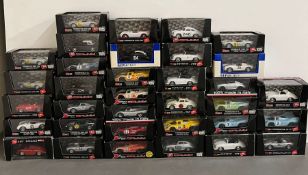 Thirty Four Brumm diecast touring and racing cars including Le Mans 24H Daytona