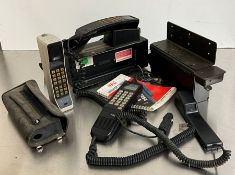 A selection of histrionic mobile phones, BT and Nec, etc