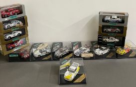 Fourteen Vitesse diecast Rally cars Porsche collection including limited edition