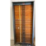 1950's printers cabinet with forty drawers (193 cm x 93 cm x 50cm)