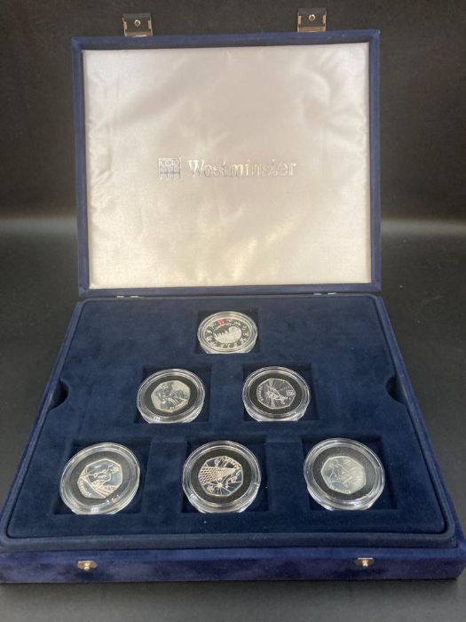 The Westminster Mint Silver proof 50p complete set for the 2012 Olympics - Bild 8 aus 8