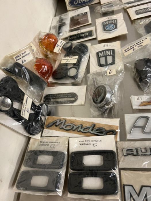 A large selection of motor memorabilia including badges, mini door handles, winders, Morris 8 - Image 8 of 18
