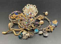 A small selection of costume jewellery