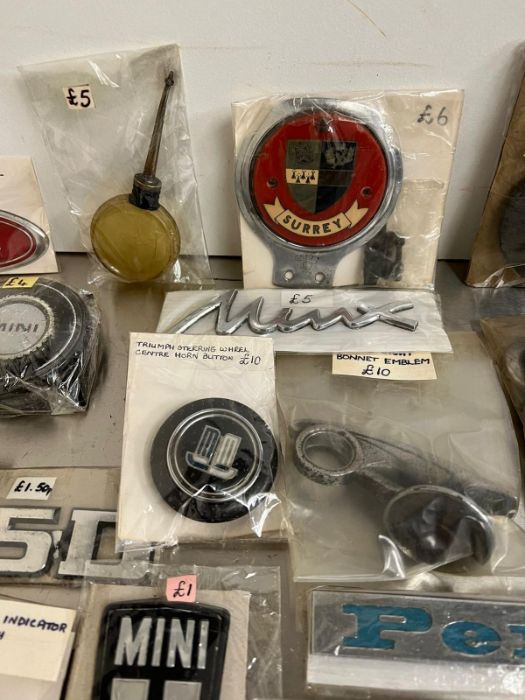 A large selection of motor memorabilia including badges, mini door handles, winders, Morris 8 - Image 14 of 18