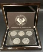 The Morgan Dollar Mintmark set, cased and with supporting paperwork from the London Mint Office