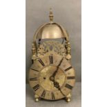 A 19th Century William Gill of Maidstone lantern clock with fusee movment