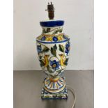 A Spanish Pupo china table lamp