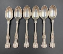 A set of six silver Mappin & Webb teaspoons, hallmarked for Sheffield 1900 (Approximate Total weight