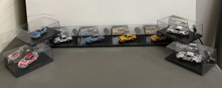 Eight Boxed Porsche Rally Cars by Universal Hobbies H K Ltd