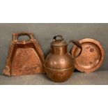 Three Arts and Crafts copper items