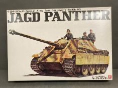 A boxed Jagd Panther 1/24 scale German army tank destroyer model kit