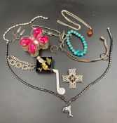 A small selection of costume jewellery