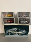 Four limited edition Porsche diecast model box set by Minichamp