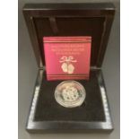 The London Mint Office 2013 Vivat Regina Britannia Silver Five Pound Coin Boxed