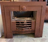 A reclaimed fire place surround/insert by Multigluon fires (H41cm W97cm D34cm)