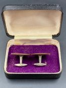 Royal Masonic Lapis Anguli Reprobatus Caput Breast Jewel Medal and a set of vintage cuff links