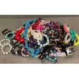 A large selection of costume jewellery