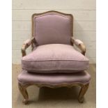 A French Rococo style bedroom chair