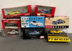 Eight various diecast classic cars