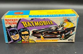 A boxed Corgi Batmobile Diecast scale models