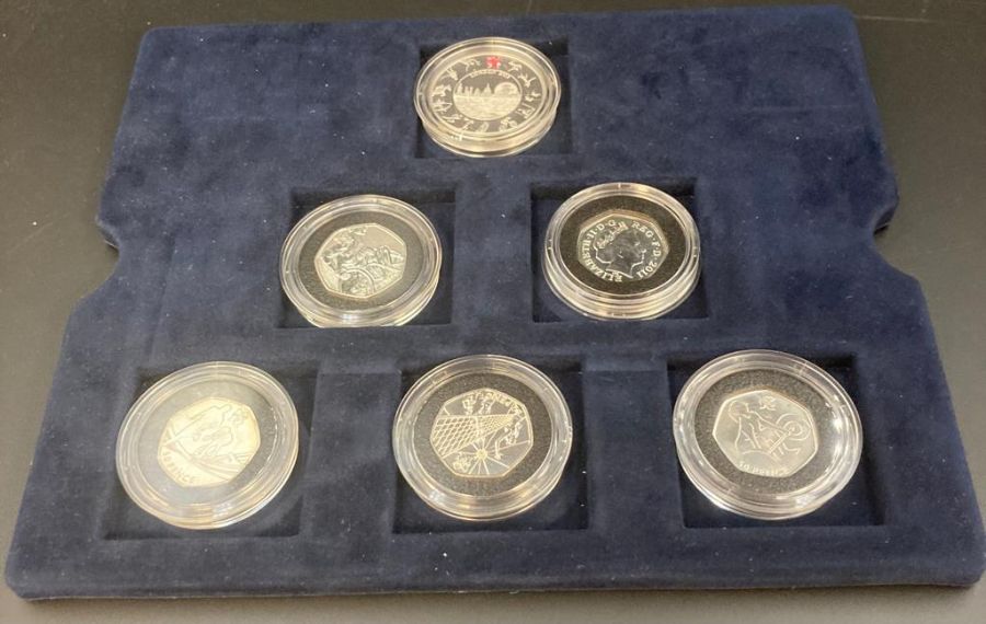 The Westminster Mint Silver proof 50p complete set for the 2012 Olympics - Bild 3 aus 8