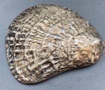 A silver shell, hallmarked for London 1861, makers mark CH
