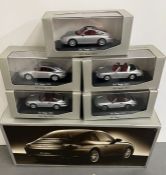 Five limited edition Porsche diecast model box set by Minichamp