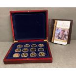 The London Mint Office The Royal House of Windsor Coin Collection, boxed and with folder with