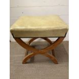 A small X frame stool