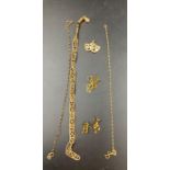 A selection of 9ct gold jewellery (Approximate Total Weight 7.2g)