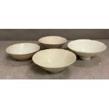 A selection of four Chinese Song Dynasty bowls