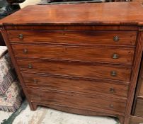 A Regency mahogany secretaries chest.