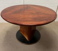 Rosewood extendable dining table by Skovby Mobelfabrik 1970's with unique mechanism to open (H77cm